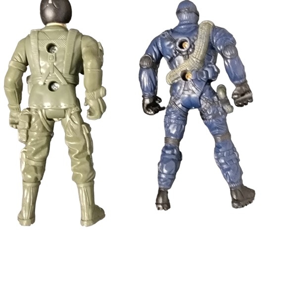 GI Joe Green Blue‎ Plastic Military Soldier Army Man Standing Action Figures - Picture 2 of 6